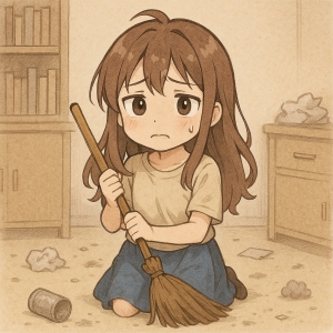 お部屋の掃除は苦手・・・そんな子こそポッキリ学園がおすすめ！