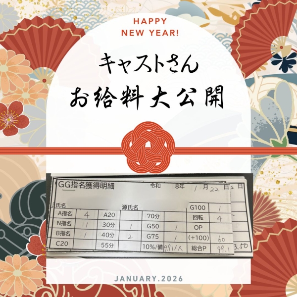 22日のお給料大公開！【10時-20時】