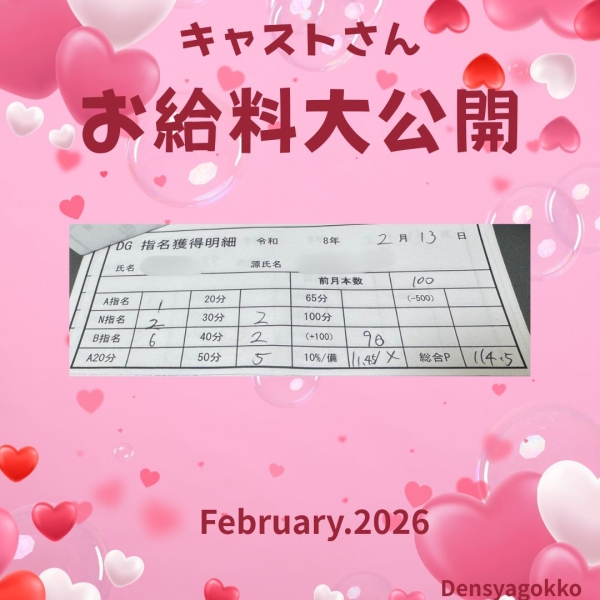 13日の女の子お給料大公開！！【12時-ラスト】