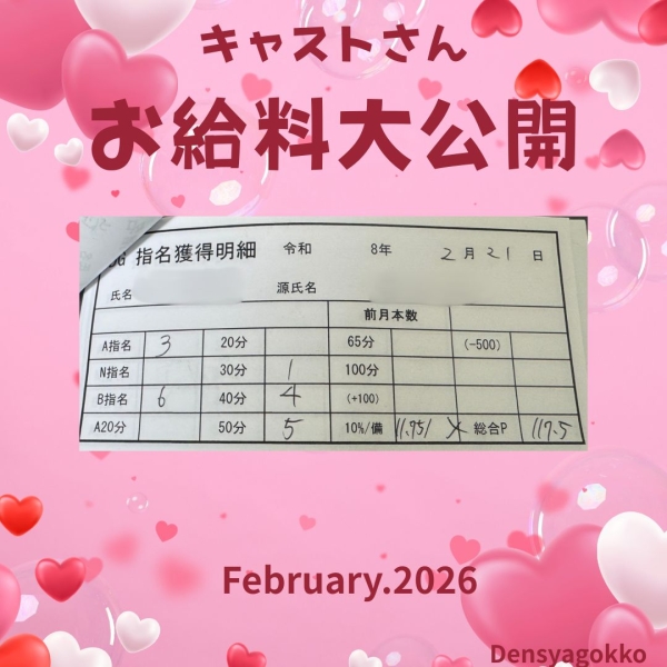 21日女の子お給料大公開！！【14時-ラスト】